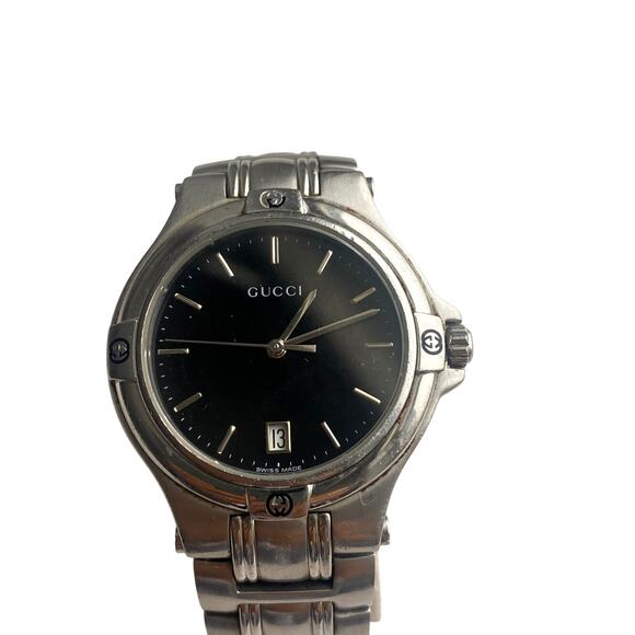 Gucci Authentic Men’s Stainless Steel Watch with Black Dial - Picture 3 of 10